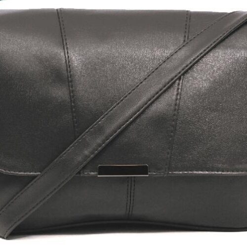 Black Flapover Shoulder/Crossbody